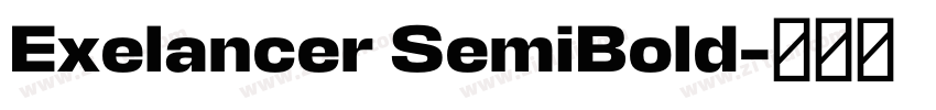 Exelancer SemiBold字体转换